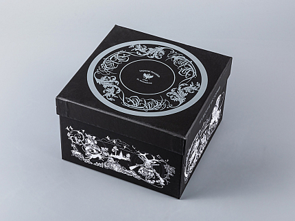 Подарочный набор (бокал/блюдце) форма Снежное утро рисунок  Мужские истории. Охота, арт. 81.28430.00.1