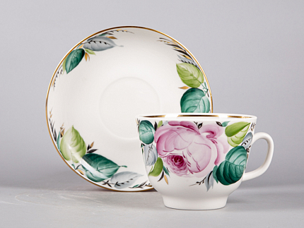 Чашка с блюдцем чайная 350 мл форма Подарочная рисунок Любовь арт. 81.10954.00.1