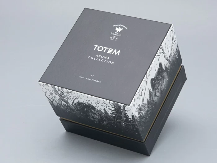 Свеча ароматическая в подарочной упаковке, рисунок Тотем.Тигр аромат Снежный Тигр арт. 81.30081.00.1, 