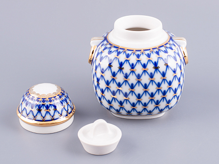 Чайница Колечко Кобальтовая сетка арт. 80.59156.00.1