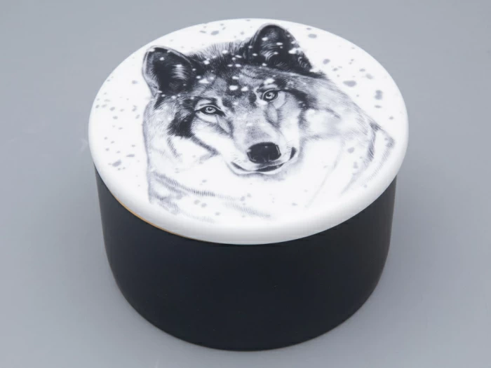 Шкатулка в подарочной упаковке, форма Идиллия, рисунок Тотем. Волк арт. 81.31593.00.1, 