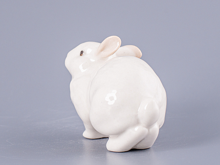 Скульптура Кролик ушастик белый арт. 82.68839.00.1