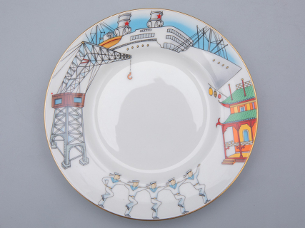 Трехпредметный комплект 165 мл форма Майская рисунок Балет Красный Мак арт. 81.31530.00.1, 