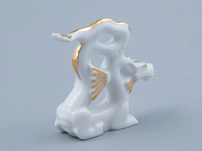 Скульптура Дракон изящный N2 Золотой арт. 82.45133.00.1, 