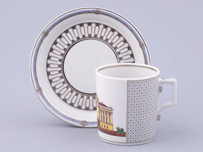 Сервиз чайный на 6 персон 21 предмет, форма Гербовая, рисунок Серебряный город, арт. 81.32583.00.1, 