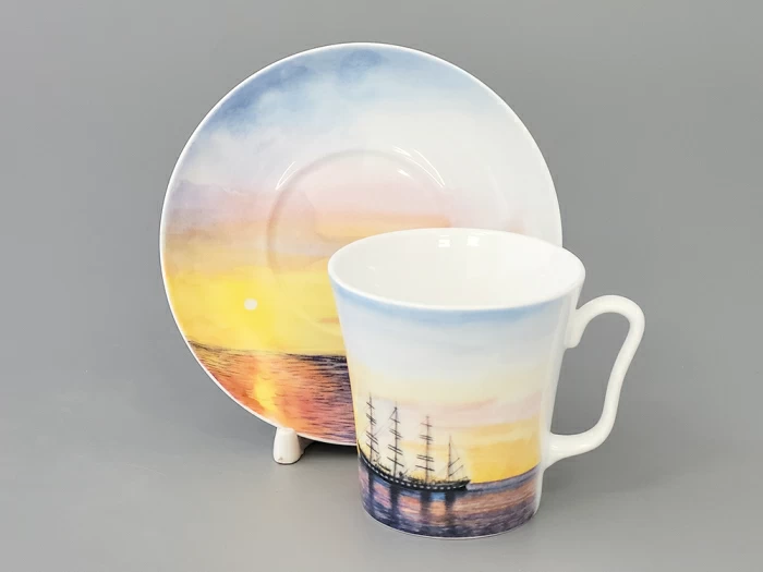 Бокал с блюдцем форма Ленинградский рисунок Барк арт. 81.27471.00.1, 