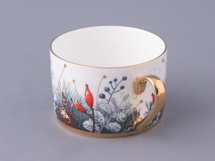 Чашка с блюдцем 250 мл форма Идиллия рисунок Календа, арт. 81.30758.00.1, 