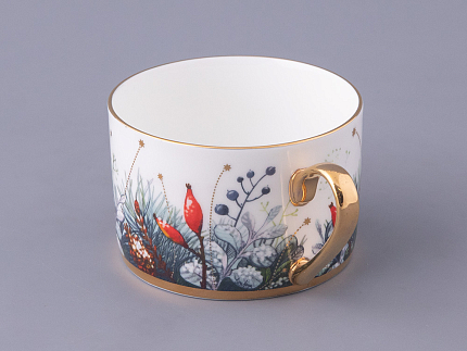 Чашка с блюдцем 250 мл форма Идиллия рисунок Календа, арт. 81.30758.00.1