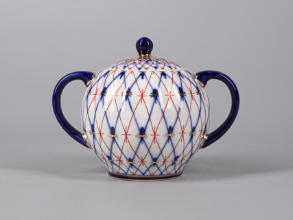 Сахарница форма Тюльпан рисунок Сетка 1950, арт. 80.42359.00.1, 