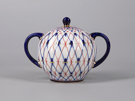 Сахарница форма Тюльпан рисунок Сетка 1950, арт. 80.42359.00.1