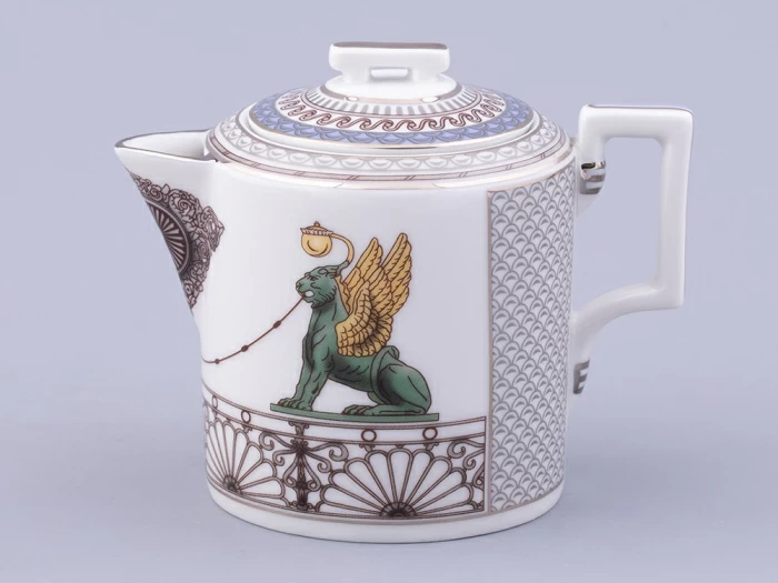 Сервиз чайный на 6 персон 21 предмет, форма Гербовая, рисунок Серебряный город, арт. 81.32583.00.1, 