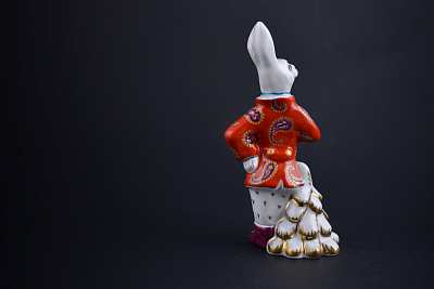 Скульптура Заяц с елкой Франт, арт 62.21240.00.1