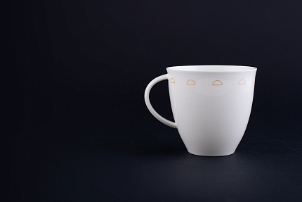 Чашка чайная Крем-брюле на форме Оливия, рисунок 1, арт 60.15929.00.1