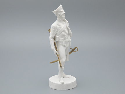 Скульптура Гусар эпохи АлександраI, в подарочной упаковке, рисунок Белый бисквит, арт 81.33423.00.1