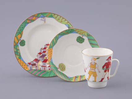 Трехпредметный комплект 165 мл форма Майская рисунок Балет Чиполлино, арт. 81.28737.00.1, 