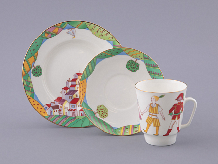 Трехпредметный комплект 165 мл форма Майская рисунок Балет Чиполлино, арт. 81.28737.00.1