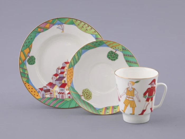 Трехпредметный комплект 165 мл форма Майская рисунок Балет Чиполлино, арт. 81.28737.00.1, 