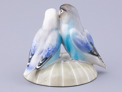 Скульптура форма Неразлучники, рисунок Лазурные, арт. 82.47416.00.1