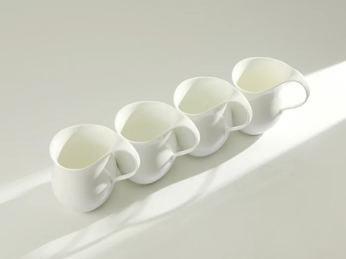 Чашка с блюдцем чайная, форма Талисман рисунок Белый арт. 81.16176.00.1, 