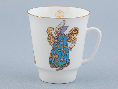 Трехпредметный комплект 165 мл форма Майская рисунок Опера Золотой петушок, арт. 81.32232.00.1