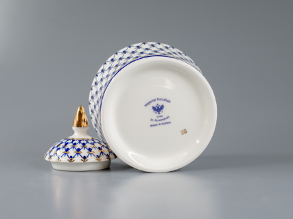 Сахарница Юлия Кобальтовая сетка арт. 80.66467.00.1, 