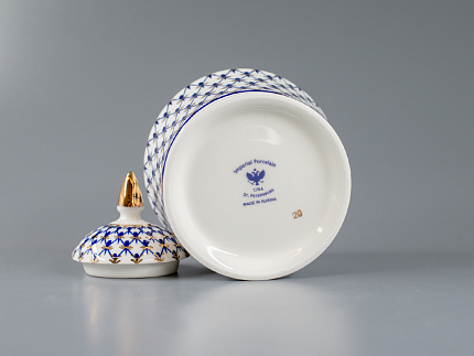 Сахарница Юлия Кобальтовая сетка арт. 80.66467.00.1