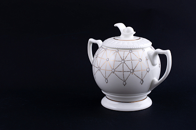 Сервиз чайный Жемчуг на форме Жемчужина, 7 предметов на 2 персоны, арт 61.20975.00.1