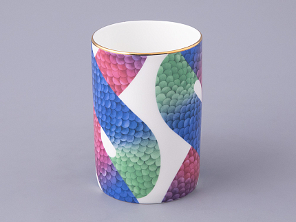 Подарочный набор Бокал с блюдцем и крышкой, форма top, рисунок Лунный змей, арт. 81.32798.00.1