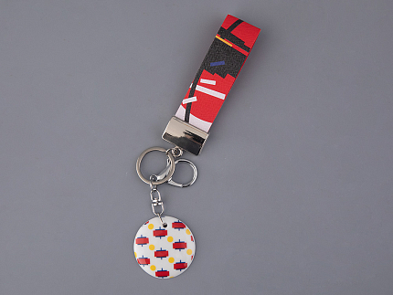 Брелок подвеска в подарочной упаковке, форма Круг, рисунок Суетон 1, арт 81.33235.00.1