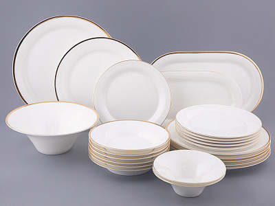 Сервиз столовый форма Юлиана рисунок Золотая лента 6 персон 24 предмета арт. 81.27125.00.1