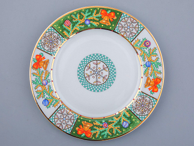 ТАРЕЛКА мелкая 215 мм Европейская-2 Морозный январь арт. 80.44986.00.1