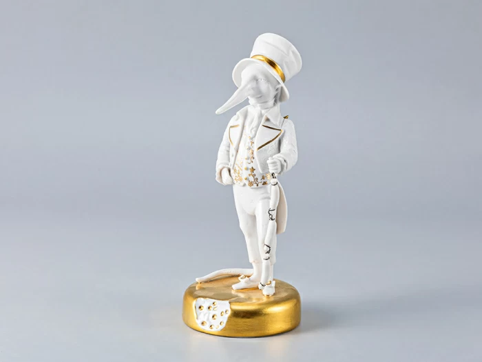 Скульптура Крысенок с сосисками Золотой арт. 82.59782.00.1, 