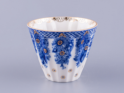 Чашка с блюдцем чайная 235 мл форма Лучистая рисунок Корзиночка арт. 81.10303.00.1