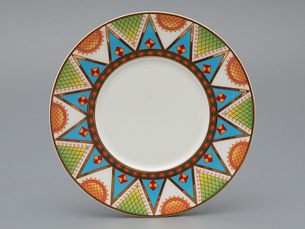 Чашка с блюдцем 250 мл форма Премиум, рисунок Петушки-гребешки, арт 81.33559.00.1