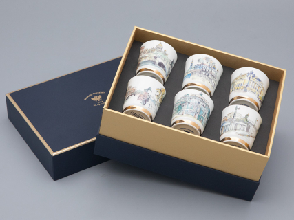 Подарочный набор стопок форма Сувенирная 1, рисунок Виды С-Петербурга арт. 81.31737.00.1, 