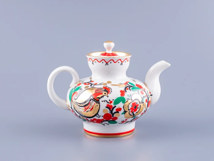 Чайник заварочный форма Малыш, рисунок Петушки арт. 80.00783.00.1, 