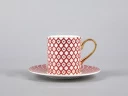 Чашка с блюдцем кофейная форма Идиллия, рисунок Скарлетт 1 арт. 81.30731.00.1, 