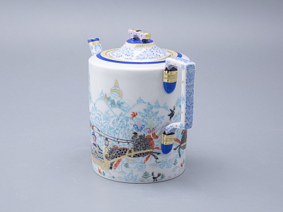 Сервиз чайный форма Гербовая рисунок Зимние забавы, 4 персоны 10 предметов арт. 81.20899.00.1