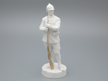 Скульптура Красноармеец Белый, в подарочной упаковке, рисунок Белый бисквит, арт 81.33427.00.1, 