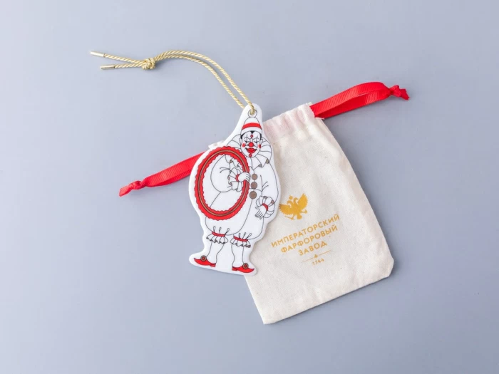 Елочные игрушки 5шт в подарочной упаковке, рисунок Гранд цирк, арт 81.34385.00.1, 