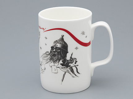 Подарочный набор Бокал с блюдцем и крышкой, форма Топ, рисунок Пророк, арт 81.34051.00.1