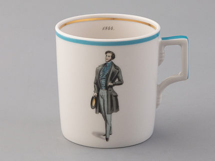 Подарочный набор чайный форма Гербовая рисунок Modes de Paris (голубой) арт. 81.25661.00.1