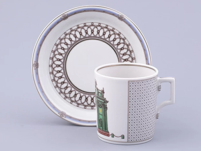 Сервиз чайный на 6 персон 21 предмет, форма Гербовая, рисунок Серебряный город, арт. 81.32583.00.1, 