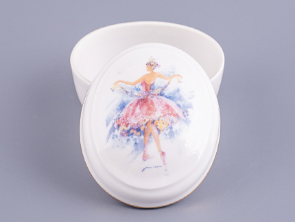 Туалетная коробочка форма Овальная рисунок Принцесса Аврора арт. 80.86402.00.1