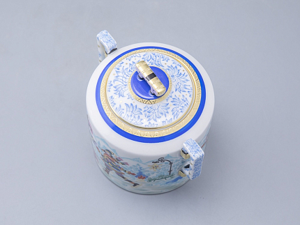 Сервиз чайный форма Гербовая рисунок Зимние забавы, 4 персоны 10 предметов арт. 81.20899.00.1