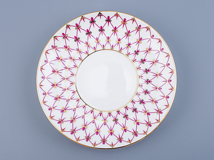 Бокал с блюдцем форма Ленинградский рисунок Сетка-Блюз 2 арт. 81.24769.00.1