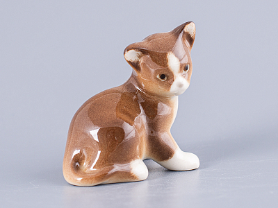 Скульптура Котенок Парамоша коричневый арт. 82.50637.00.1