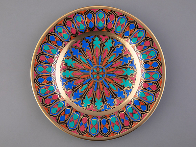 Тарелка декоративная 270 мм Европейская, в подарочной упаковке, рисунок Готическая 2 арт. 81.25624.00.1