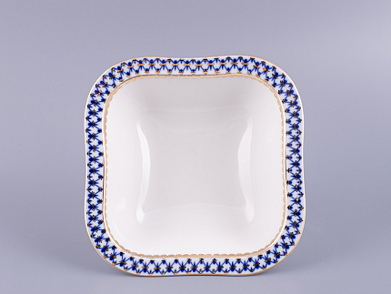 Салатник двухпорционный квадратный Молодежная Кобальтовая сетка арт. 80.06935.00.1