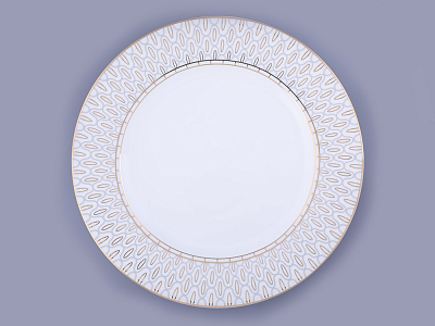 Блюдо круглое 310 мм форма Премиум рисунок Саламандра Грей арт. 80.44701.00.1